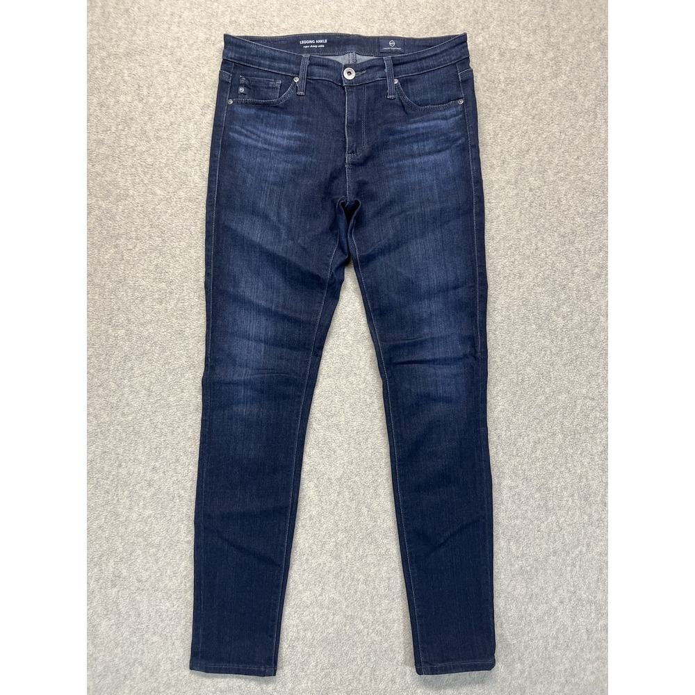 AG Adriano Goldschmied Legging Ankle Jeans Women's Dark Wash Size 26R‎